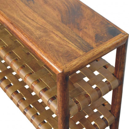 Artisan - Regency Woven Chestnut 2 Slot Shoe Rack