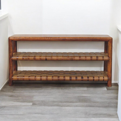 Artisan - Regency Woven Chestnut 2 Slot Shoe Rack