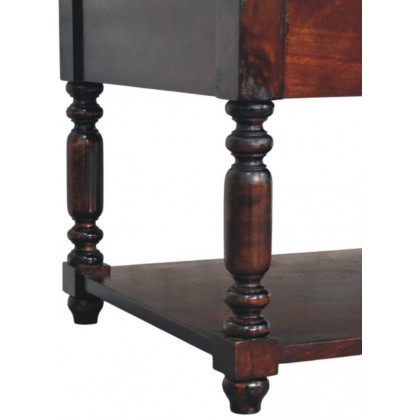 Artisan - Turned Legs Cherry Console Table