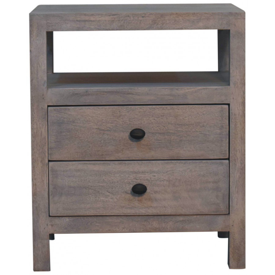 Artisan - Acid Wash 2 Drawer Open Bedside