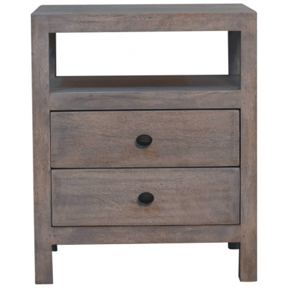 Artisan - Acid Wash 2 Drawer Open Bedside
