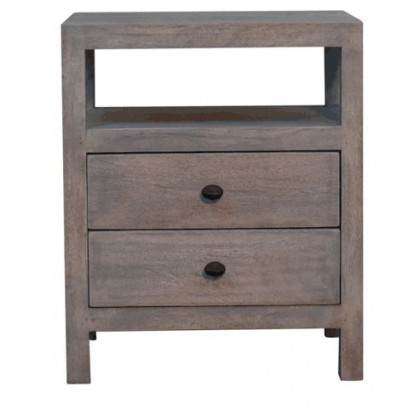 Artisan - Acid Wash 2 Drawer Open Bedside