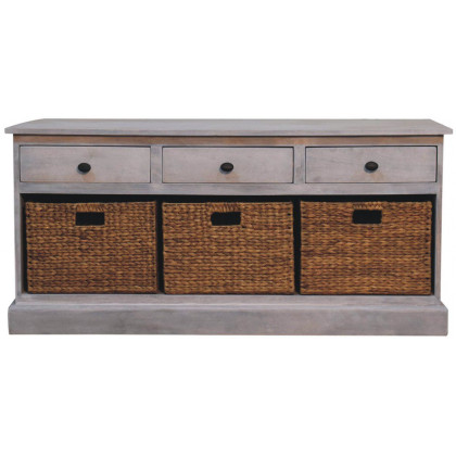 Artisan - Acid Wash Basket Storage Cabinet