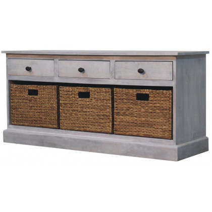 Artisan - Acid Wash Basket Storage Cabinet