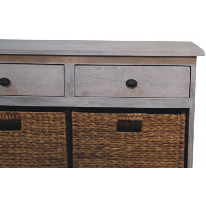 Artisan - Acid Wash Basket Storage Cabinet