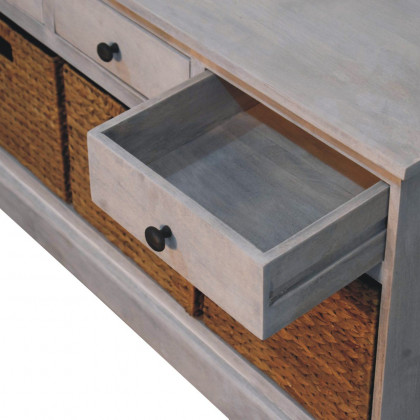 Artisan - Acid Wash Basket Storage Cabinet