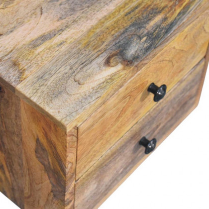 Artisan - Solis 2-Drawer Oak-Ish Wall Mounted Nightstand