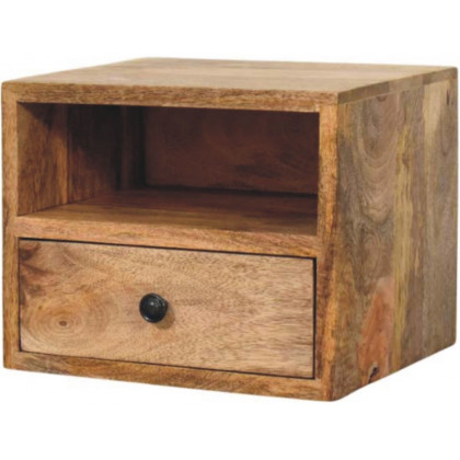 Artisan - Solis 1-Drawer Oak-Ish Wall Mounted Nightstand