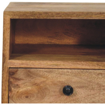 Artisan - Solis 1-Drawer Oak-Ish Wall Mounted Nightstand