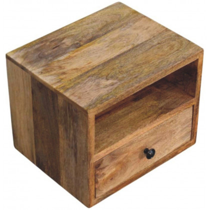 Artisan - Solis 1-Drawer Oak-Ish Wall Mounted Nightstand