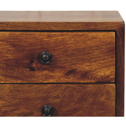 Artisan - Solis 2-Drawer Chestnut Wall Mounted Nightstand