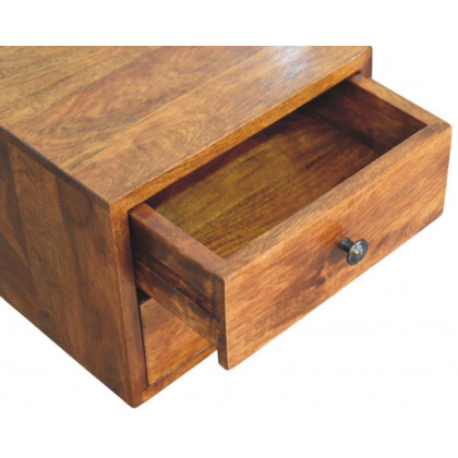 Artisan - Solis 2-Drawer Chestnut Wall Mounted Nightstand