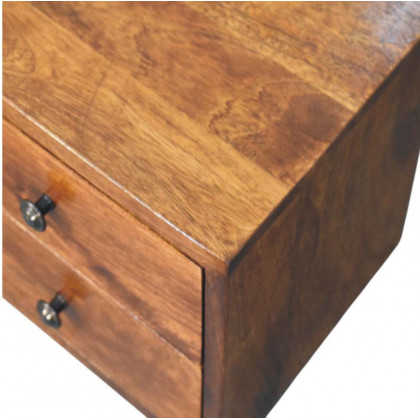 Artisan - Solis 2-Drawer Chestnut Wall Mounted Nightstand