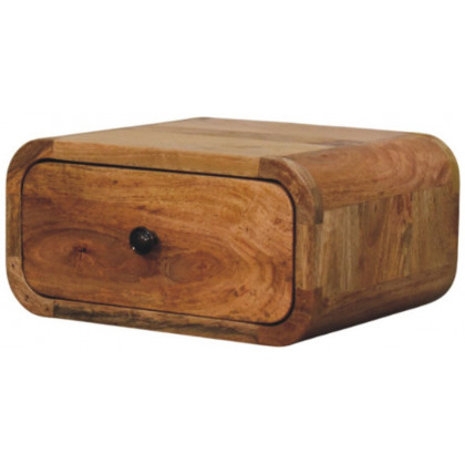 Artisan - Avora Mini Wall-Mounted Oak-Ish 1 Drawer Nightstand