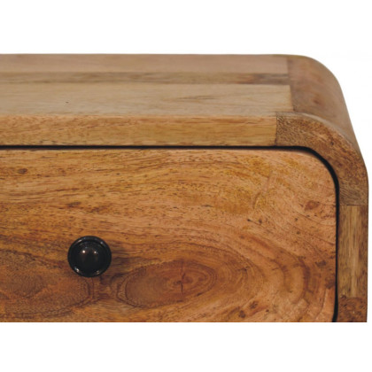 Artisan - Avora Mini Wall-Mounted Oak-Ish 1 Drawer Nightstand