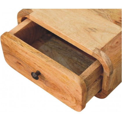 Artisan - Avora Mini Wall-Mounted Oak-Ish 1 Drawer Nightstand