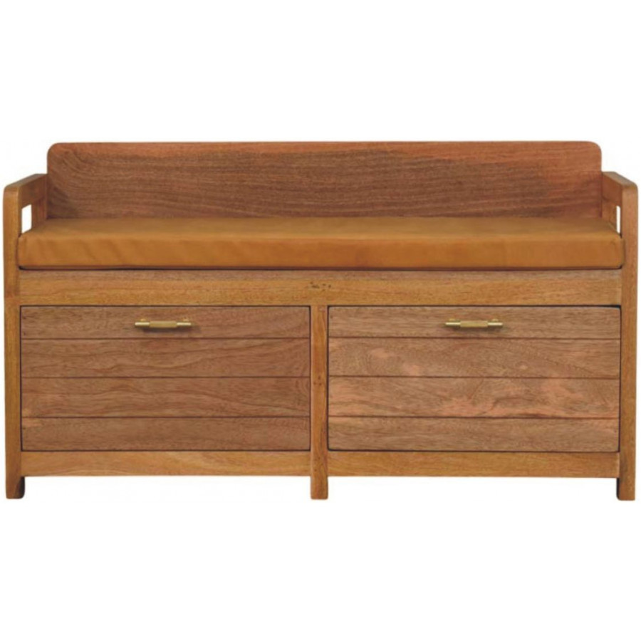 Artisan - Oxford Oak-Ish 2 Drawer Storage Bench