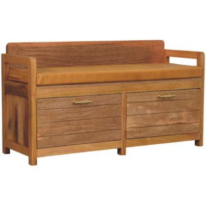 Artisan - Oxford Oak-Ish 2 Drawer Storage Bench