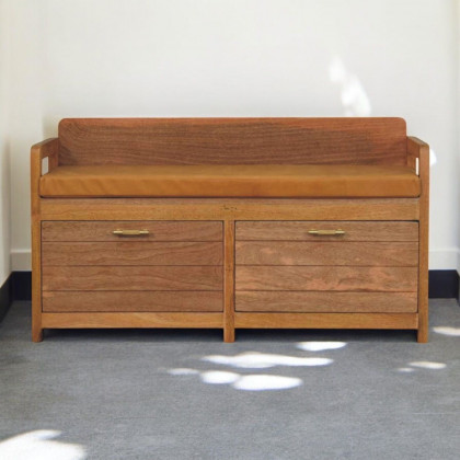 Artisan - Oxford Oak-Ish 2 Drawer Storage Bench