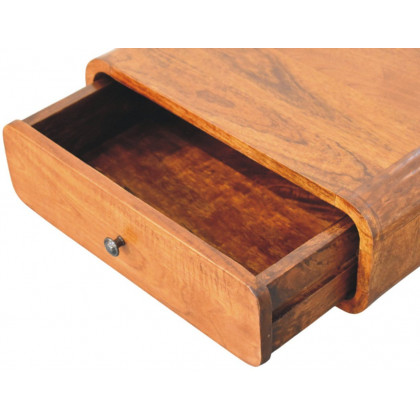 Artisan - Avora Wall-Mounted Honey Caramel 1 Drawer Nightstand