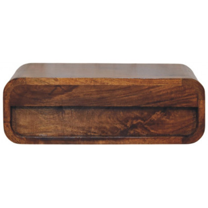 Artisan - Avora Wall-Mounted Honey Caramel 1 Drawer Nightstand