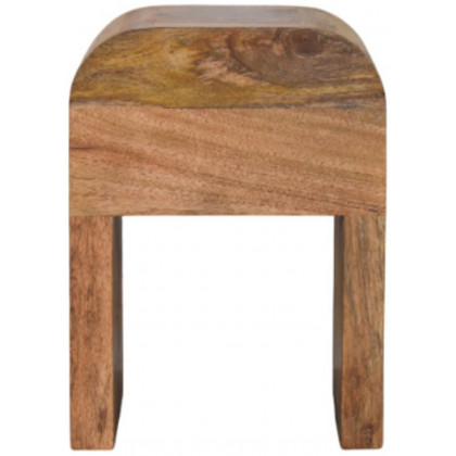 Artisan - Mini Darcy Oak-Ish Nightstand With Curved Edges