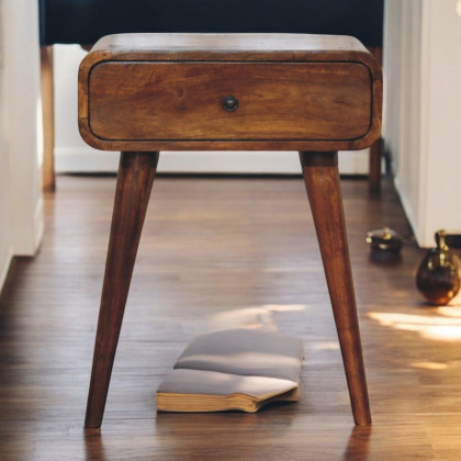 Artisan - Avora Chestnut Nightstand With 1 Drawer