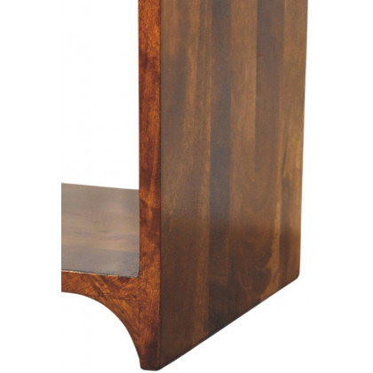 Artisan - Newton Mini Chestnut Nightstand With A Drawer And Open Shelf