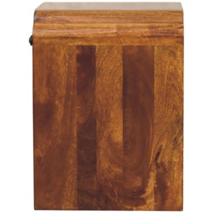 Artisan - Newton Mini Chestnut Nightstand With A Drawer And Open Shelf