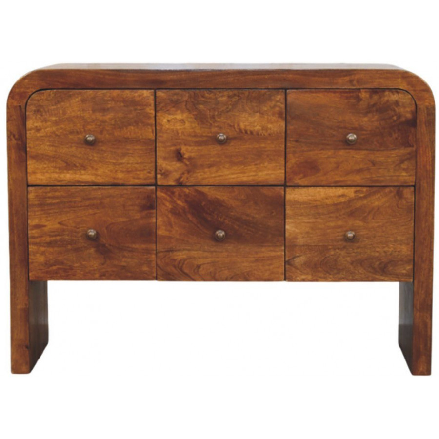 Artisan - Darcy 3 Over 3 Drawer Chest In Chestnut Finish