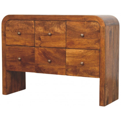 Artisan - Darcy 3 Over 3 Drawer Chest In Chestnut Finish