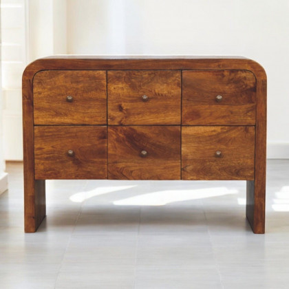 Artisan - Darcy 3 Over 3 Drawer Chest In Chestnut Finish