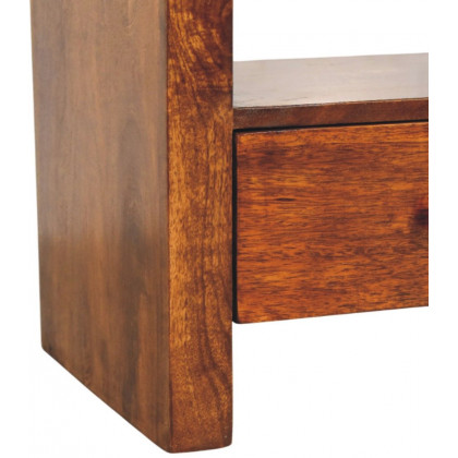 Artisan - Darcy 3 Drawer Open Shelf Chestnut Media Unit