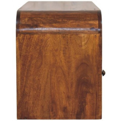 Artisan - Darcy 3 Drawer Open Shelf Chestnut Media Unit