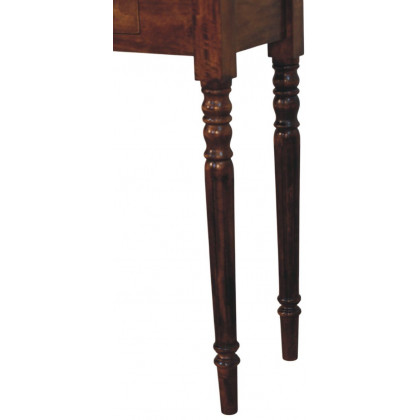 Artisan - Turned Legs 3 Drawer Chestnut Console