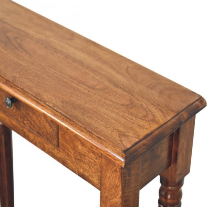 Artisan - Turned Legs 1 Drawer Chestnut Console