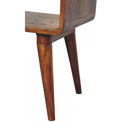 Artisan - Avora Chestnut Nightstand With Drawer And Open Slot