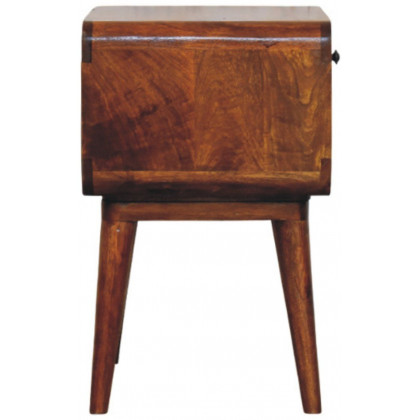Artisan - Avora Chestnut Nightstand With Drawer And Open Slot