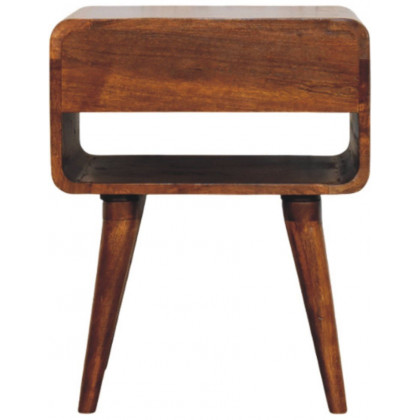 Artisan - Avora Chestnut Nightstand With Drawer And Open Slot