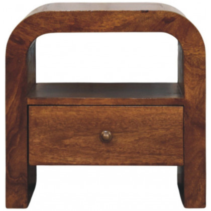 Artisan - Darcy Chestnut Nightstand With Drawer And Open Shelf