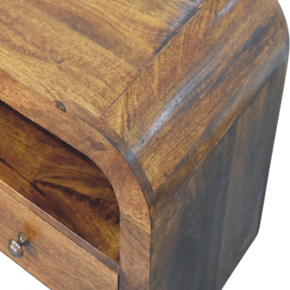 Artisan - Darcy Chestnut Nightstand With Drawer And Open Shelf
