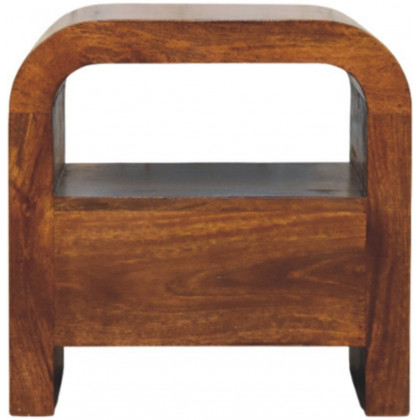 Artisan - Darcy Chestnut Nightstand With Drawer And Open Shelf