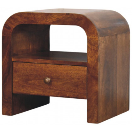 Artisan - Darcy Chestnut Nightstand With Drawer And Open Shelf