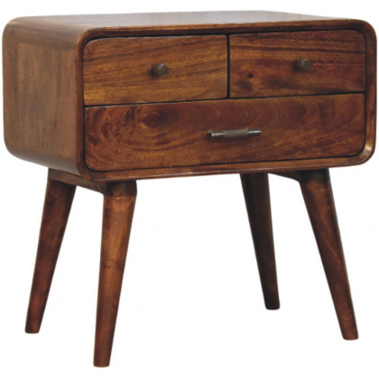 Artisan - Avora 3-Drawer Chestnut Nightstand