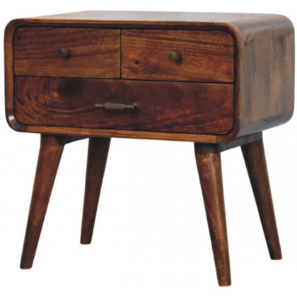 Artisan - Avora 3-Drawer Chestnut Nightstand