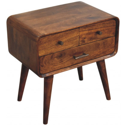 Artisan - Avora 3-Drawer Chestnut Nightstand