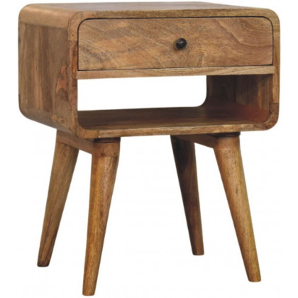 Artisan - Avora Oak-Ish Nightstand With Drawer And Open Slot