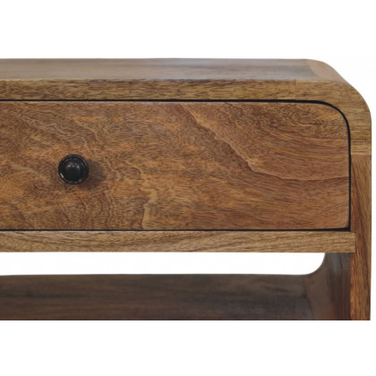 Artisan - Avora Oak-Ish Nightstand With Drawer And Open Slot