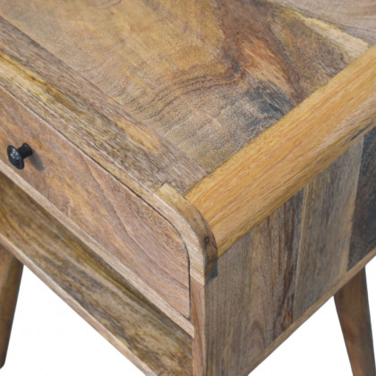 Artisan - Avora Oak-Ish Nightstand With Drawer And Open Slot