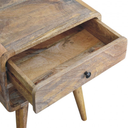Artisan - Avora Oak-Ish Nightstand With Drawer And Open Slot